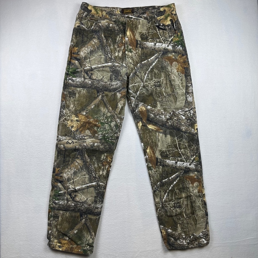 Gamehide Camo Pants Mens 36x34 Brown Realtree Edge Hunting Utility Gorpcore
